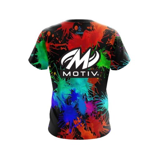 Motiv Paint Splatter CoolWick Bowling Jersey - Image 2