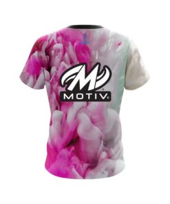 Alternative view of Motiv Pink Clouds CoolWick Bowling Jersey