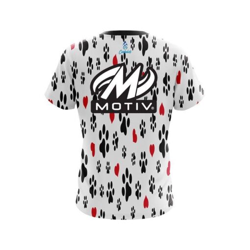 Motiv Puppy Love White CoolWick Bowling Jersey - Image 2