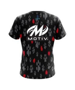 Alternative view of Motiv Puppy Love Black CoolWick Bowling Jersey