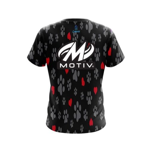 Motiv Puppy Love Black CoolWick Bowling Jersey - Image 2