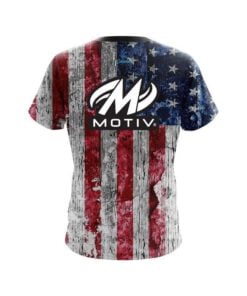 Alternative view of Motiv USA Rustic Flag CoolWick Bowling Jersey