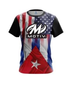 Motiv USA Cuban Flag CoolWick Bowling Jersey