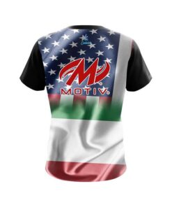 Alternative view of Motiv USA Italian Flag CoolWick Bowling Jersey