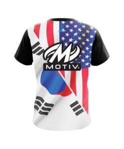 Alternative view of Motiv USA South Korea Flag CoolWick Bowling Jersey