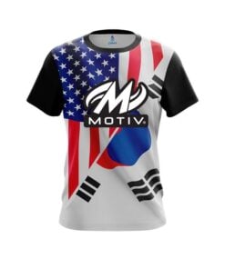 Motiv USA South Korea Flag CoolWick Bowling Jersey