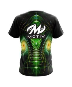 Alternative view of Motiv Vortex Green CoolWick Bowling Jersey
