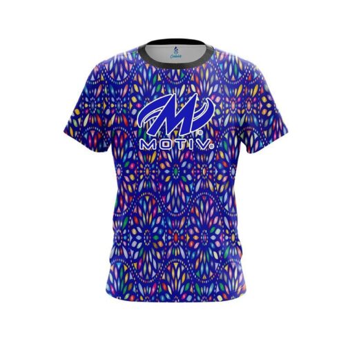 Motiv Kaleidoscope Blue CoolWick Bowling Jersey