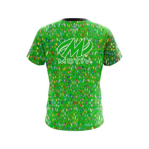 Motiv Kaleidoscope Lime CoolWick Bowling Jersey - Image 2