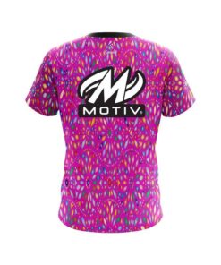 Alternative view of Motiv Kaleidoscope Pink CoolWick Bowling Jersey