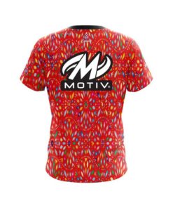 Alternative view of Motiv Kaleidoscope Red CoolWick Bowling Jersey