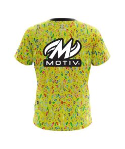 Alternative view of Motiv Kaleidoscope Yellow CoolWick Bowling Jersey