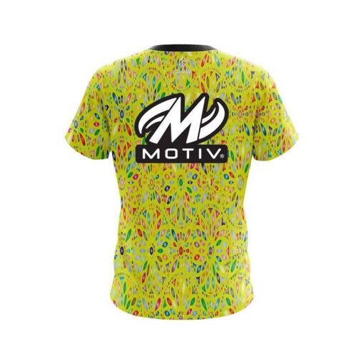 Motiv Kaleidoscope Yellow CoolWick Bowling Jersey - Image 2