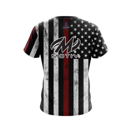 Motiv Red Line CoolWick Bowling Jersey - Image 2