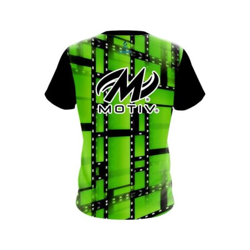 Motiv Movie Reel Green CoolWick Bowling Jersey - Image 2