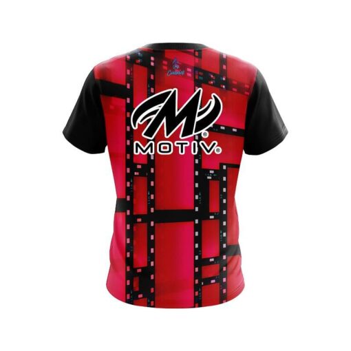 Motiv Movie Reel Red CoolWick Bowling Jersey - Image 2