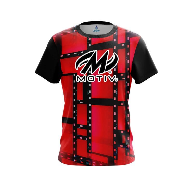 Motiv Movie Reel Red CoolWick Bowling Jersey