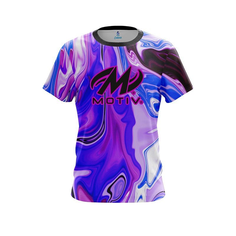Motiv Paint Swirls CoolWick Bowling Jersey