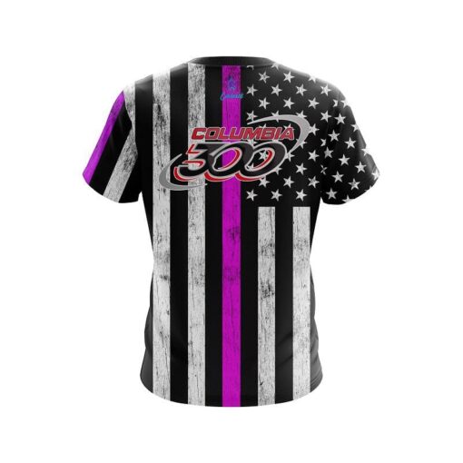 Columbia 300 Pink Line CoolWick Bowling Jersey - Image 2