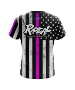 Alternative view of Radical Pink Line CoolWick Bowling Jersey