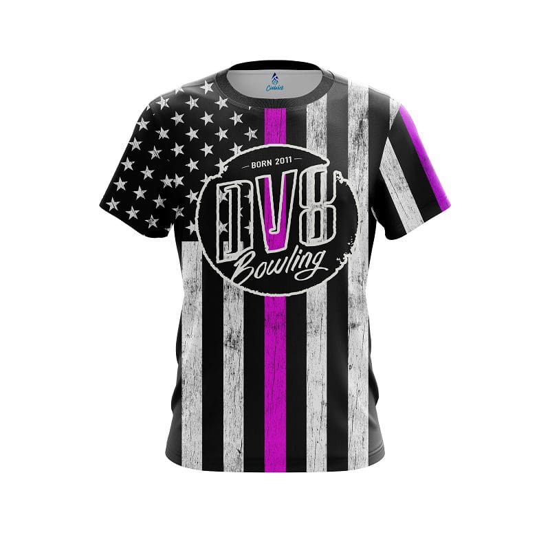 DV8 Pink Line CoolWick Bowling Jersey