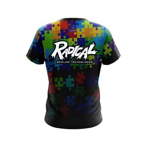 Radical Autism Awareness Be Kind CoolWick Bowling Jersey - Image 2