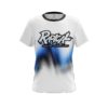 Radical Blue Print CoolWick Bowling Jersey