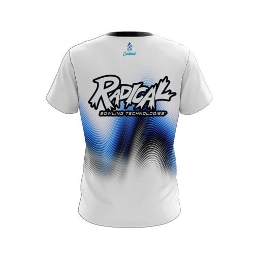 Radical Blue Print CoolWick Bowling Jersey - Image 2