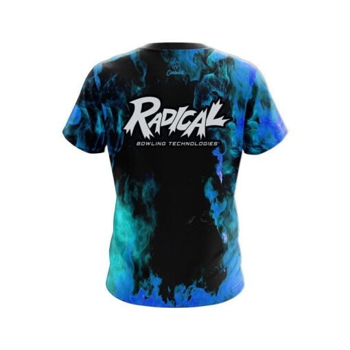 Radical Blue Flame CoolWick Bowling Jersey - Image 2