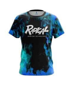 Radical Blue Flame CoolWick Bowling Jersey