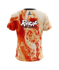 Alternative view of Radical Marble Orange CoolWick Bowling Jersey