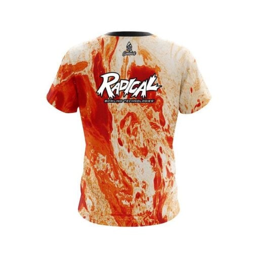 Radical Marble Orange CoolWick Bowling Jersey - Image 2