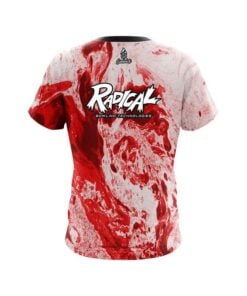 Alternative view of Radical Marble Red CoolWick Bowling Jersey