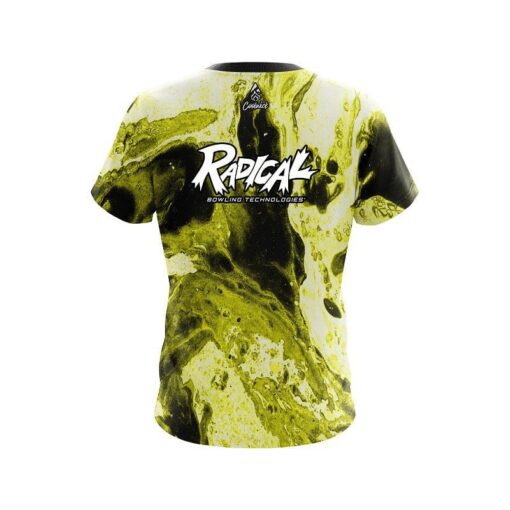 Radical Marble Yellow CoolWick Bowling Jersey - Image 3
