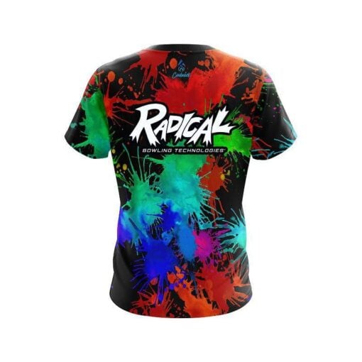 Radical Paint Splatter CoolWick Bowling Jersey - Image 2