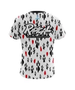 Alternative view of Radical Puppy Love White CoolWick Bowling Jersey