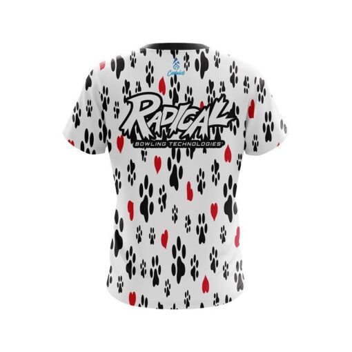 Radical Puppy Love White CoolWick Bowling Jersey - Image 2