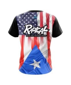 Alternative view of Radical USA Puerto Rico Flag CoolWick Bowling Jersey