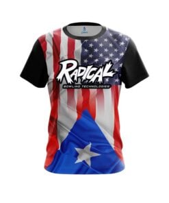 Radical USA Puerto Rico Flag CoolWick Bowling Jersey