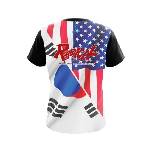Radical USA South Korea Flag CoolWick Bowling Jersey - Image 2
