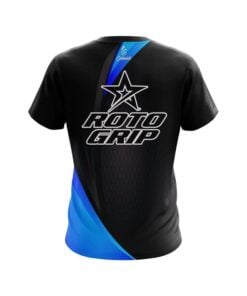 Alternative view of Roto Grip Carbon Blue Swirl CoolWick Bowling Jersey