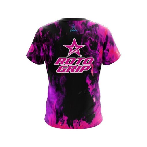 Roto Grip Pink Flame CoolWick Bowling Jersey - Image 2