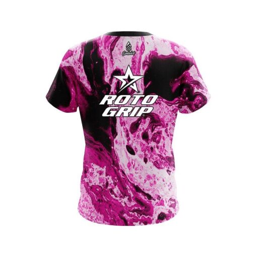 Roto Grip Marble Pink CoolWick Bowling Jersey - Image 2