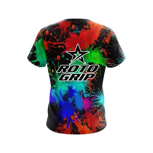 Roto Grip Paint Splatter CoolWick Bowling Jersey - Image 2