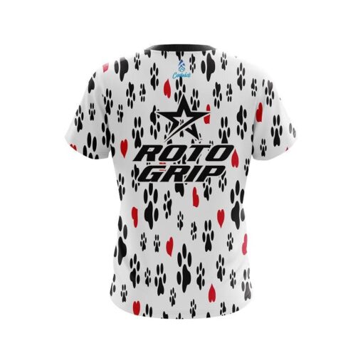Roto Grip Puppy Love White CoolWick Bowling Jersey - Image 2