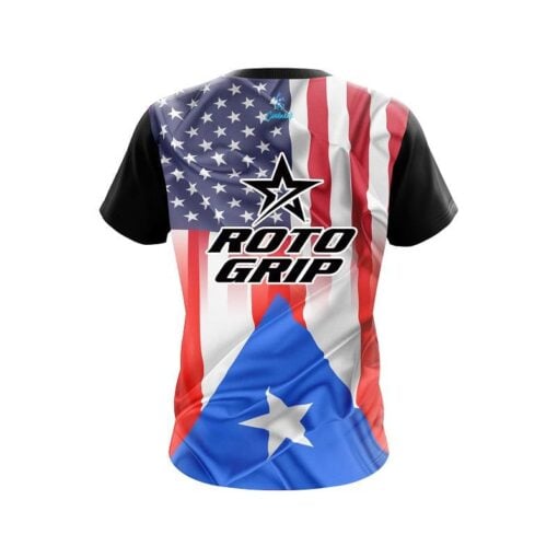Roto Grip USA Puerto Rico Flag CoolWick Bowling Jersey - Image 2