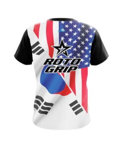 Alternative view of Roto Grip USA South Korea Flag CoolWick Bowling Jersey