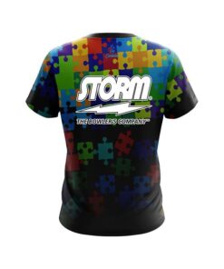 Alternative view of Storm Autism Awareness Be Kind CoolWick Bowling Jersey