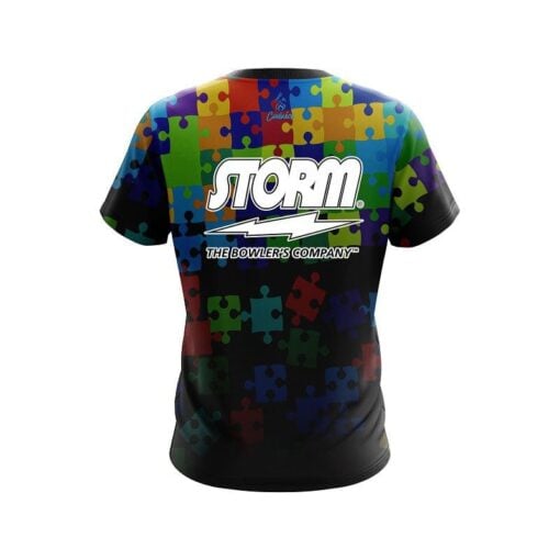 Storm Autism Awareness Be Kind CoolWick Bowling Jersey - Image 2