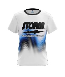 Storm Blue Print CoolWick Bowling Jersey